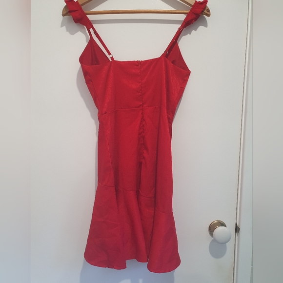 Beginning Boutique size XXS red frill dress - Picture 9 of 10